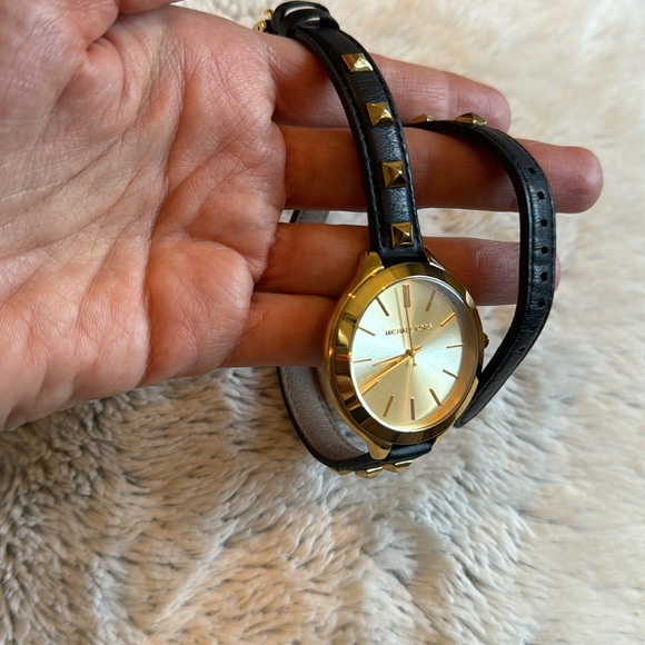 Michael Kors Double Wrap Black Runway Watch - Picture 6 of 6